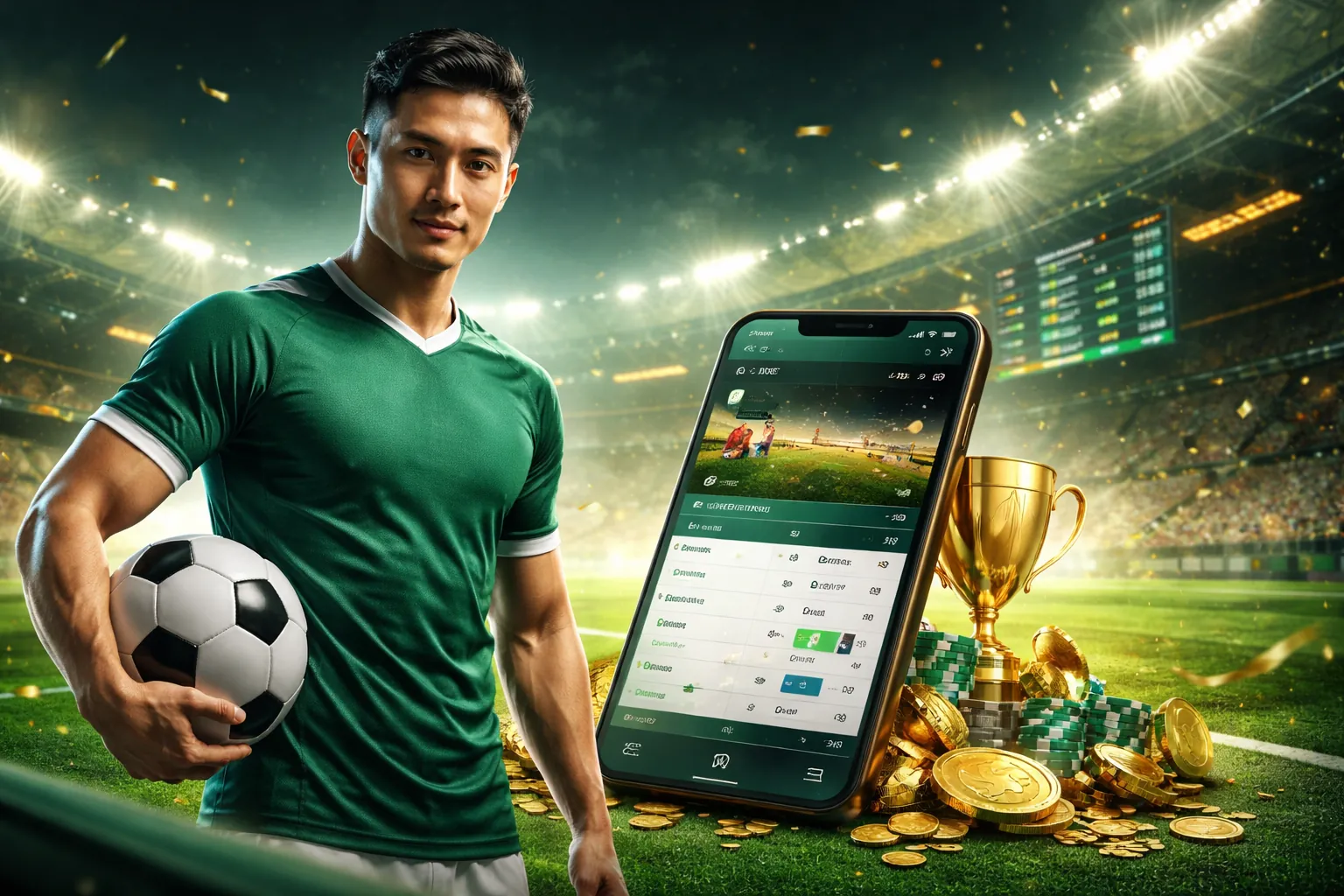 Sân vận động thể thao và game bắn cá H5