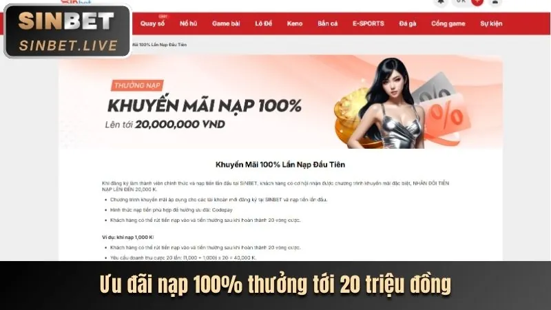 Giao diện chính của game bắn cá H5